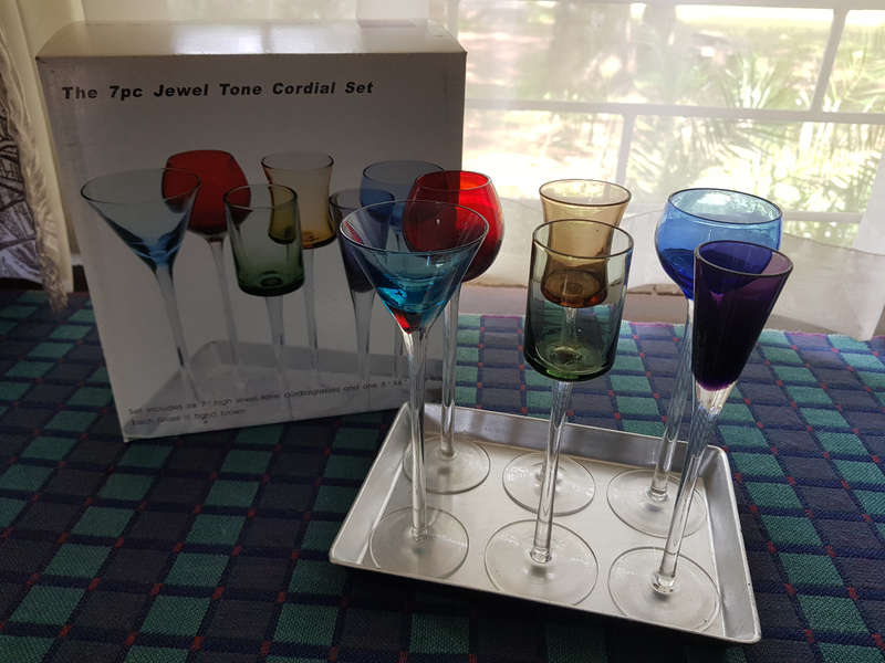 7 Piece Cordial Glass Set.