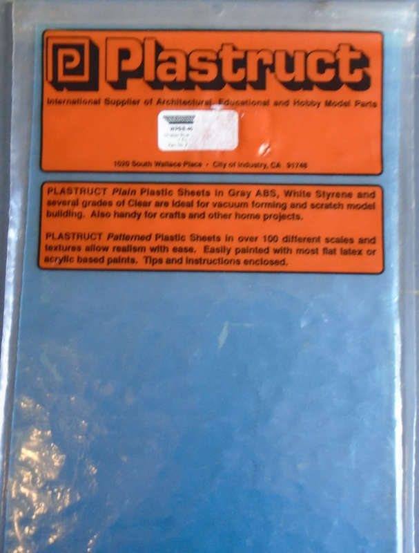 PLASTRUCT - CHOPPY BLUE WATER SHEET, IN PKT, 175 X 300mm