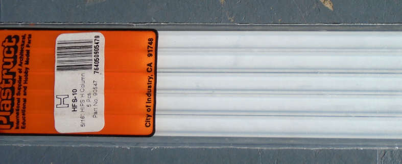 PLASTRUCT - 5 X 5/16" H COLUMN, IN PKT, L - 385mm