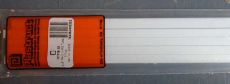 PLASTRUCT - 5 X 5/16" RECTANGULAR TUBING, IN PKT, L - 385mm