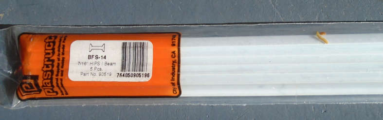 PLASTRUCT - 5 X 7/16" I BEAM, IN PKT, L - 305mm