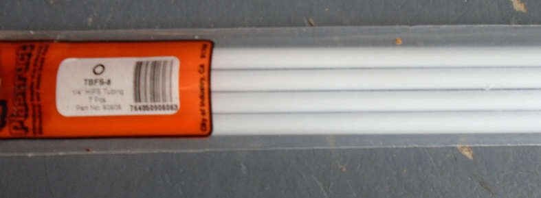 PLASTRUCT - 6 X 3/16" TUBING, IN PKT, L - 385mm
