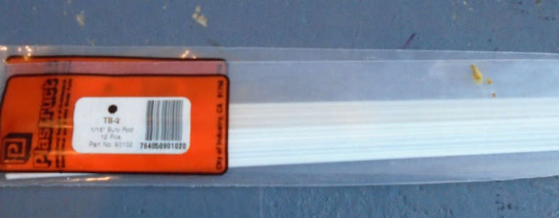 PLASTRUCT - 12 X 1/16" BUTY BAR, IN PKT, L-385mm