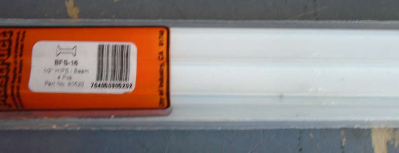 PLASTRUCT - 4 X 1/2" I BEAM, IN PKT, L-385mm