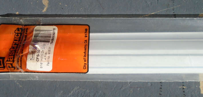 PLASTRUCT - 11 X 5/16" CHANNEL, IN PKT, L-305mm