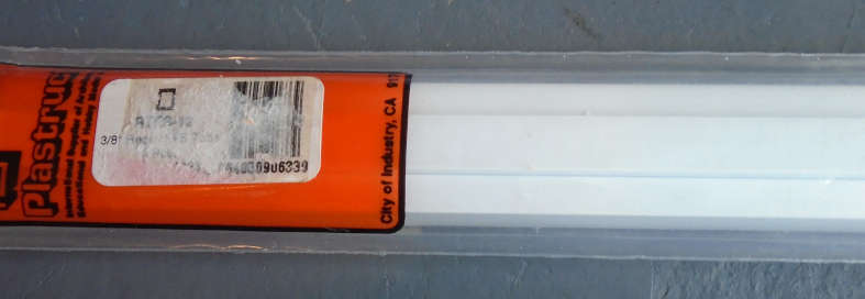 PLASTRUCT - 4 X 3/8" REC TUBING, IN PKT, L-385mm