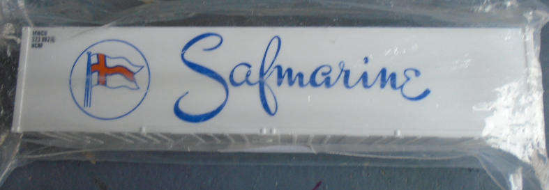 HO SCALE - SAFMARINE CONTAINER. - 140mm LONG
