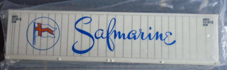 HO SCALE - SAFMARINE CONTAINER. - 140mm LONG