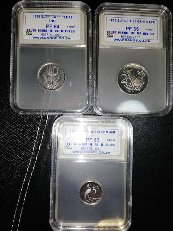1969 graded Coins