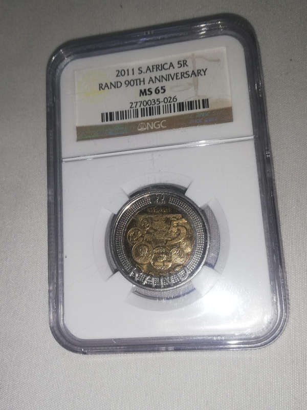 Graded R1 R2 R5 Coins