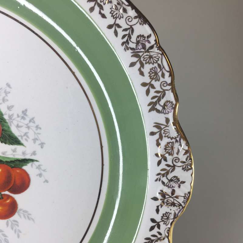 OLD FOLEY James Kent , Staffordshire England ,vintage , ornate display plates , pattern No. 6917