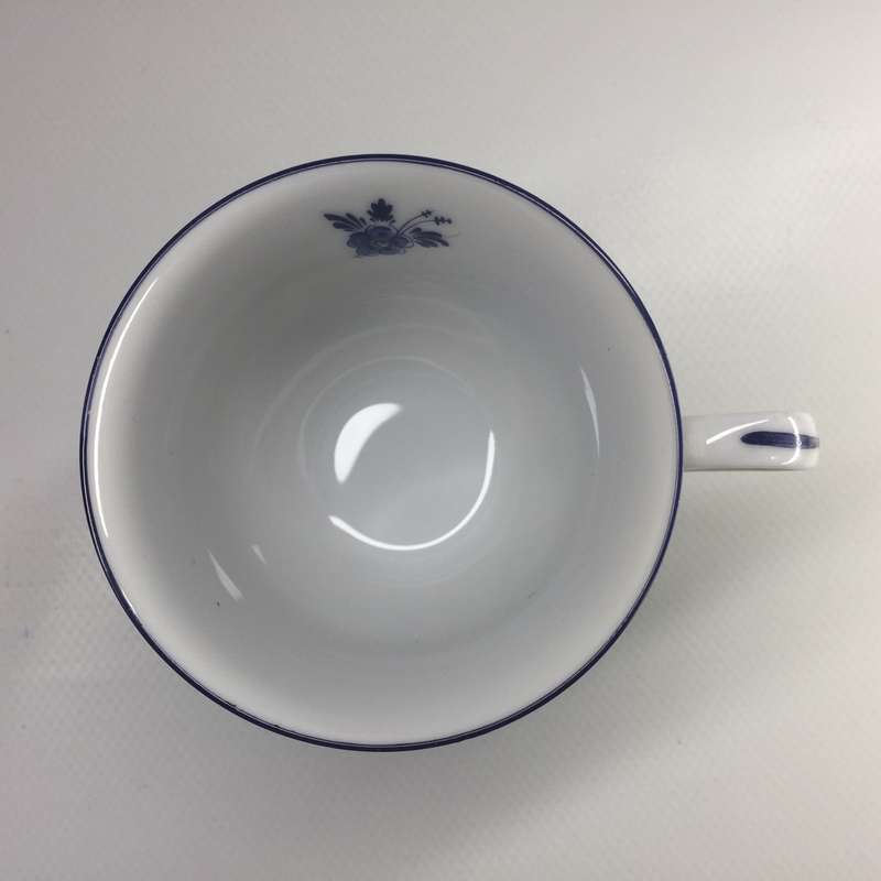 DELFTS OUDE MOLEN FABRIEK PORCELAIN COFFEE DUO     WINDMILL AND YACHTS ON CANAL PANORAMIC SCENE