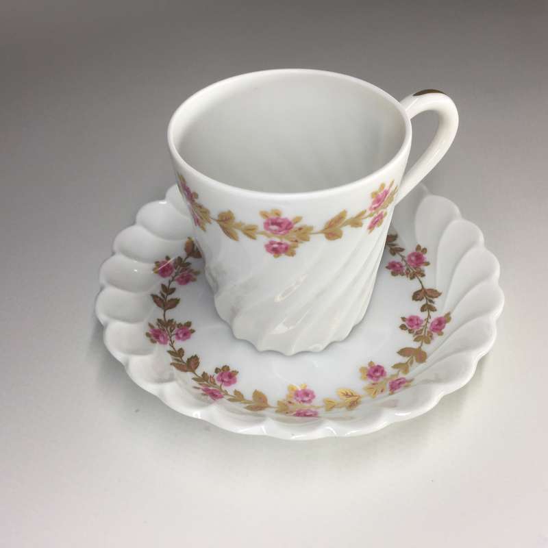 LIMOGES FRANCE   DEMITASSE  / ESPRESSO DUO  " HAVILAND "