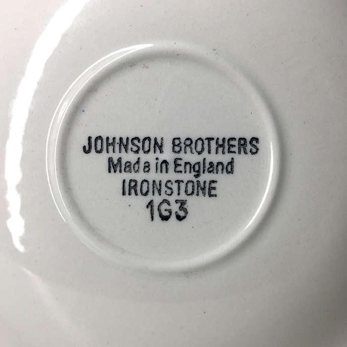 JOHNSON BROS. WHITE , OCTAGONAL SHAPE DESIGN , IRONSTONE , DEMITASSE /  ESPRESSO DUOS  six available