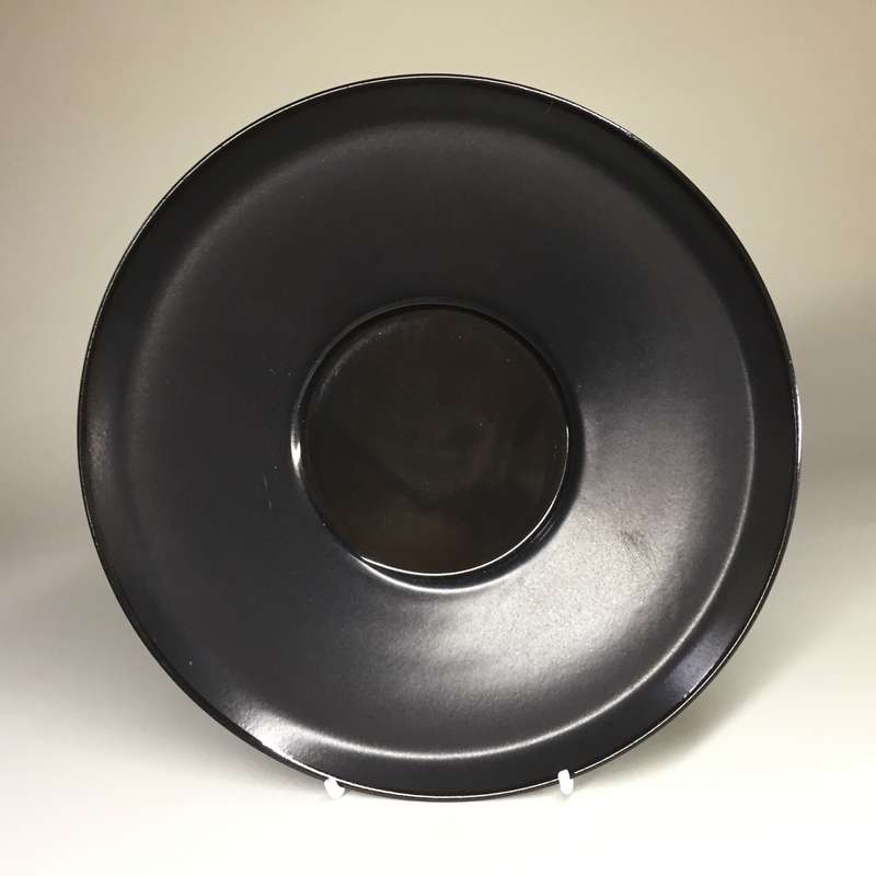ROSENTHAL GERMANY ,SET OF THREE REPLACEMENT SAUCERS   PORCELAINE NOIRE   ' STUDIO LINIE