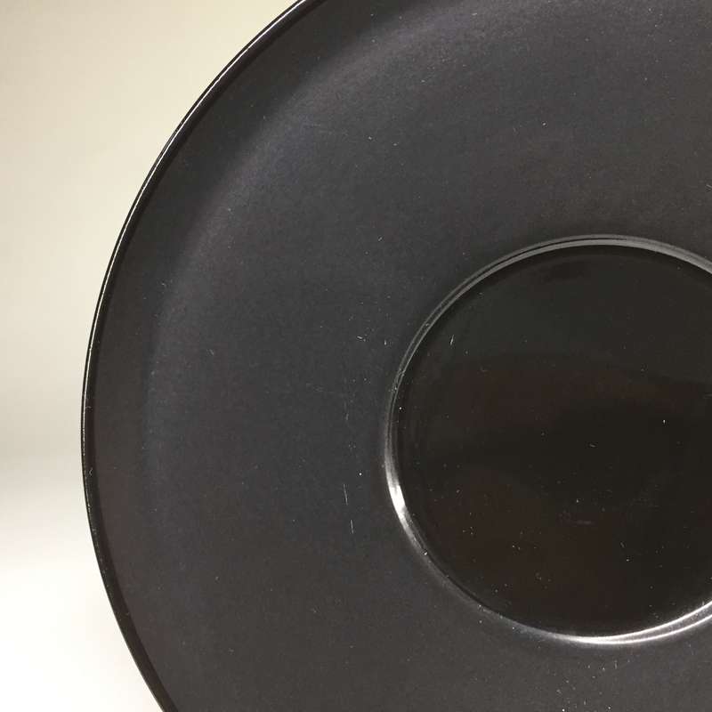 ROSENTHAL GERMANY ,SET OF THREE REPLACEMENT SAUCERS   PORCELAINE NOIRE   ' STUDIO LINIE