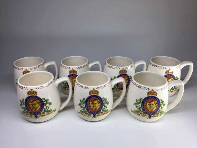 Johnson Bros Mug Commemorating the Coronation of King George VI and Queen Elizabeth - May 1937