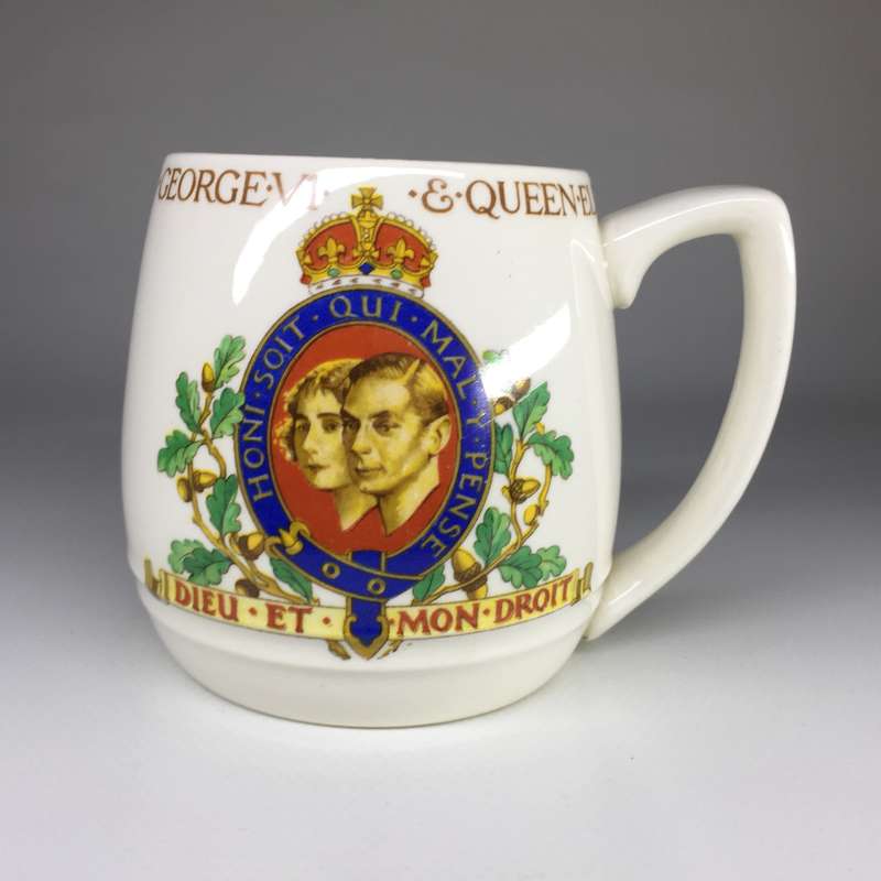 Johnson Bros Mug Commemorating the Coronation of King George VI and Queen Elizabeth - May 1937