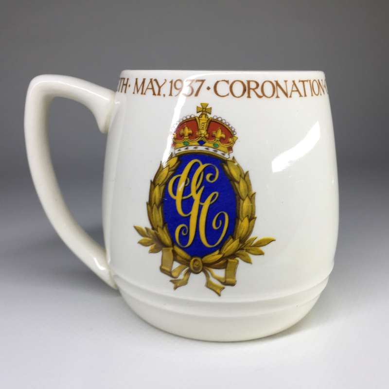 Johnson Bros Mug Commemorating the Coronation of King George VI and Queen Elizabeth - May 1937