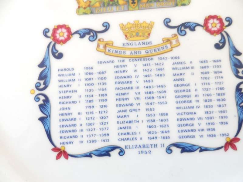 AYNSLEY cabinet / display , wall plate COMMEMORATION , 'SILVER JUBILEE of H M QUEEN ELIZABETH II ,