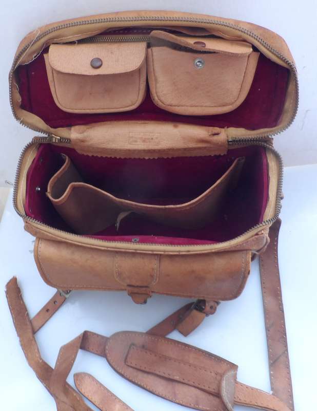 CAMERA SLING STRAP BAG, VINTAGE LEATHER