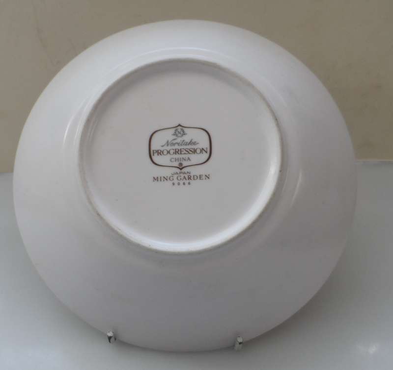 NORITAKE PROGRESSION CHINA JAPAN BREAKFAST BOWLS ' MING GARDEN ' No. 6966 REPLACEMENTS ( 3 AVAILABLE