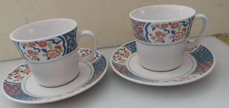 NORITAKE PROGRESSION CHINA JAPAN  DUOS ' MING GARDEN ' No. 6966 REPLACEMENTS ( 2 AVAILABLE )