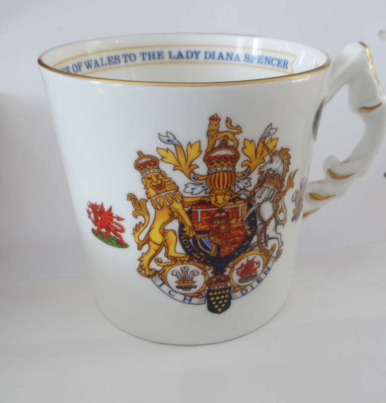 AYNSLEY mug 'COMMEMORATION THE MARRIAGE OF H.R.H.THE 21st. PRINCE OF WALES TO LADY DIANA SPENCER '