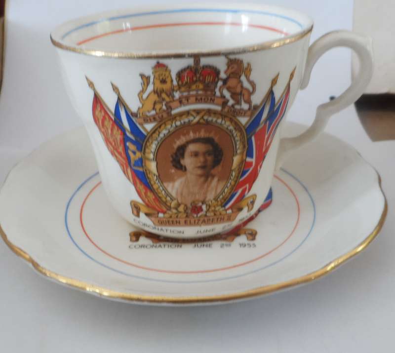POOLE fine bone china DUOS  'CORONATION JUNE 2nd. 1953 '    X 3
