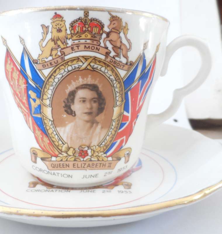 POOLE fine bone china DUOS  'CORONATION JUNE 2nd. 1953 '    X 3