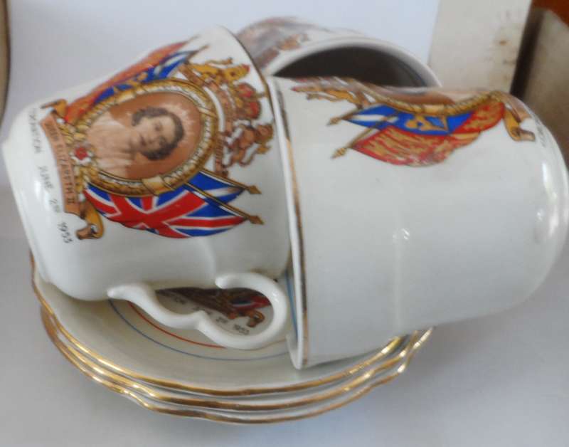 POOLE fine bone china DUOS  'CORONATION JUNE 2nd. 1953 '    X 3