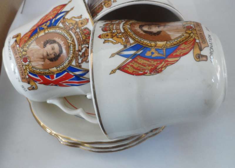 POOLE fine bone china DUOS  'CORONATION JUNE 2nd. 1953 '    X 3