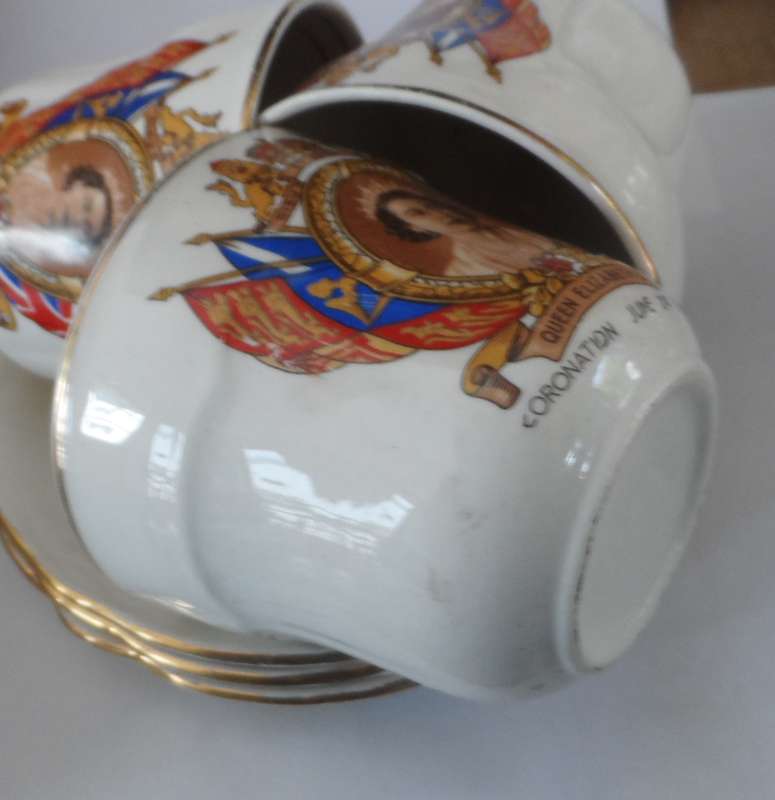 POOLE fine bone china DUOS  'CORONATION JUNE 2nd. 1953 '    X 3