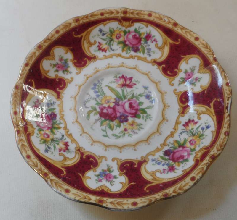 ROYAL ALBERT SAUCER ' LADY HAMILTON ' replacement item , 1 available