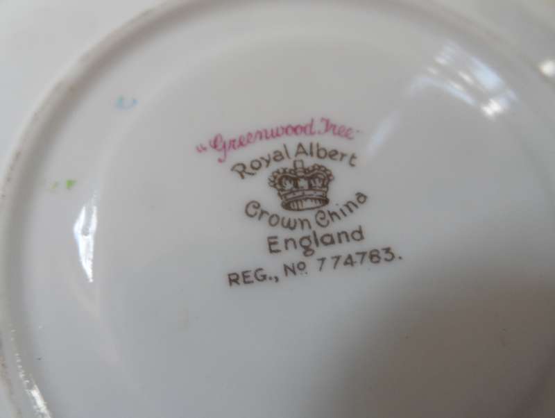ROYAL ALBERT SAUCER ' UNDER GREENWOOD '   reg. No. 774783     replacement items , 1 available   14 c