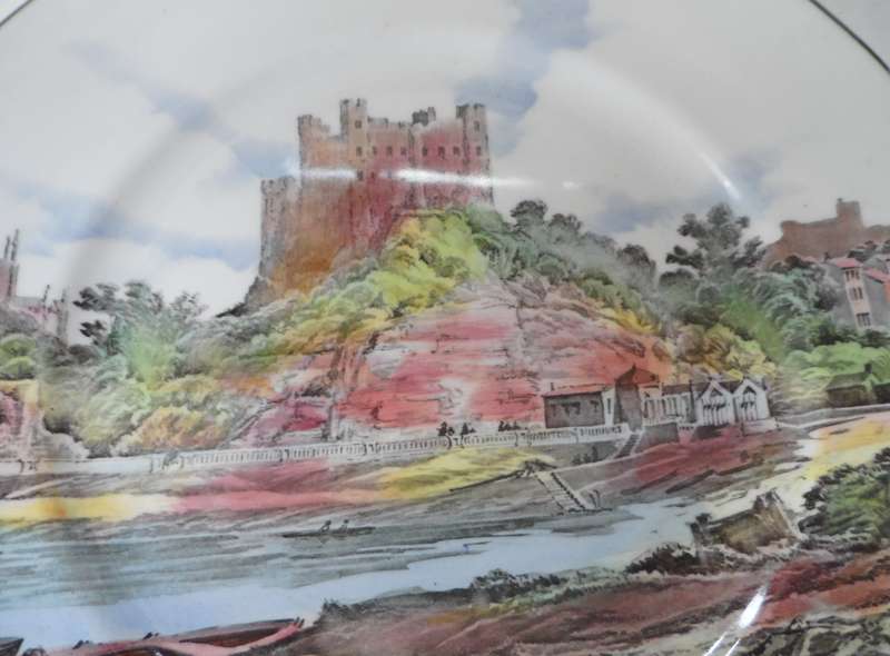 ROYAL DOULTON CABINET / DISPLAY PLATE  design No. D6308  Rochester Castle From the 1932 series