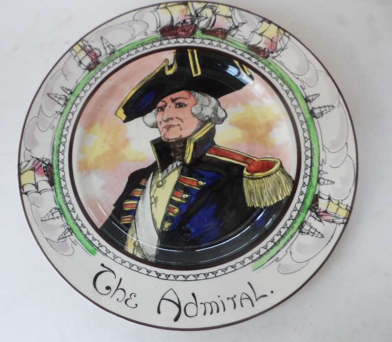 ROYAL DOULTON CABINET / DISPLAY PLATE  Design D6278 '   THE ADMIRAL    '