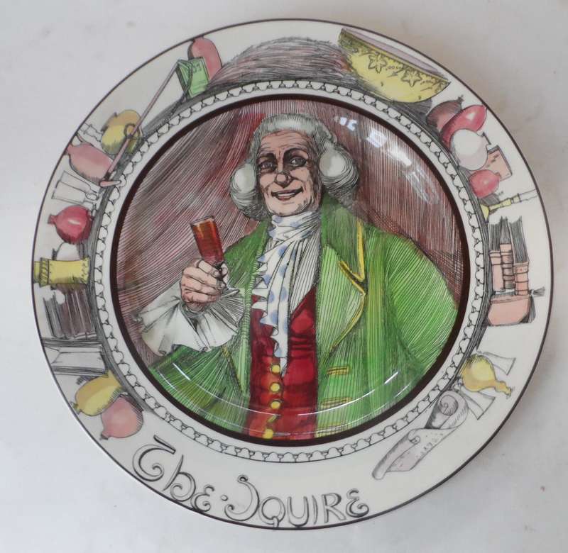 ROYAL DOULTON CABINET / DISPLAY PLATE Design D6284 '   THE SQUIRE    '