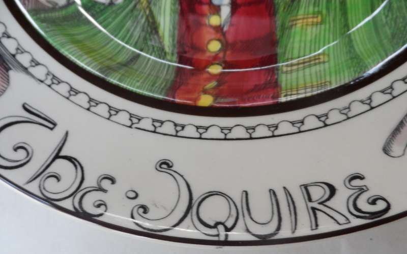ROYAL DOULTON CABINET / DISPLAY PLATE Design D6284 '   THE SQUIRE    '