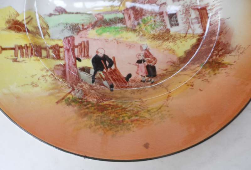 ROYAL DOULTON CABINET / DISPLAY PLATE ' ' RUSTIC  ENGLAND ' design No. D6287
