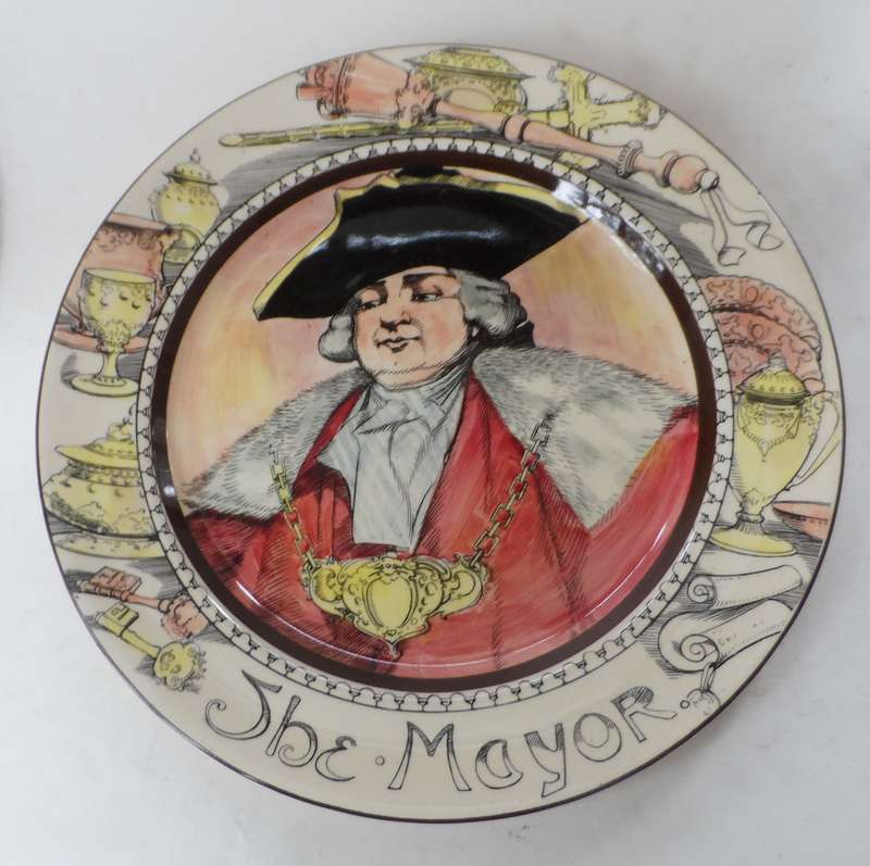 ROYAL DOULTON CABINET / DISPLAY PLATE ' THE MAYOR ' design No. D6285