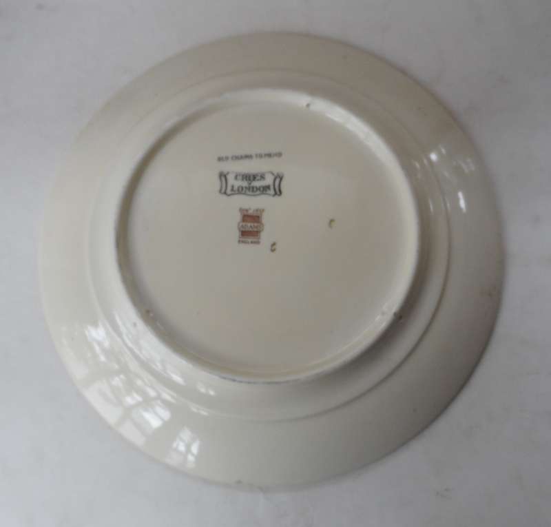 ADAMS  CABINET / DISPLAY PLATE  ' CRIES OF LONDON  OLD CHAIRS TO MEND ' 24,5 cm. / 9 3/ 4 ins. diam.
