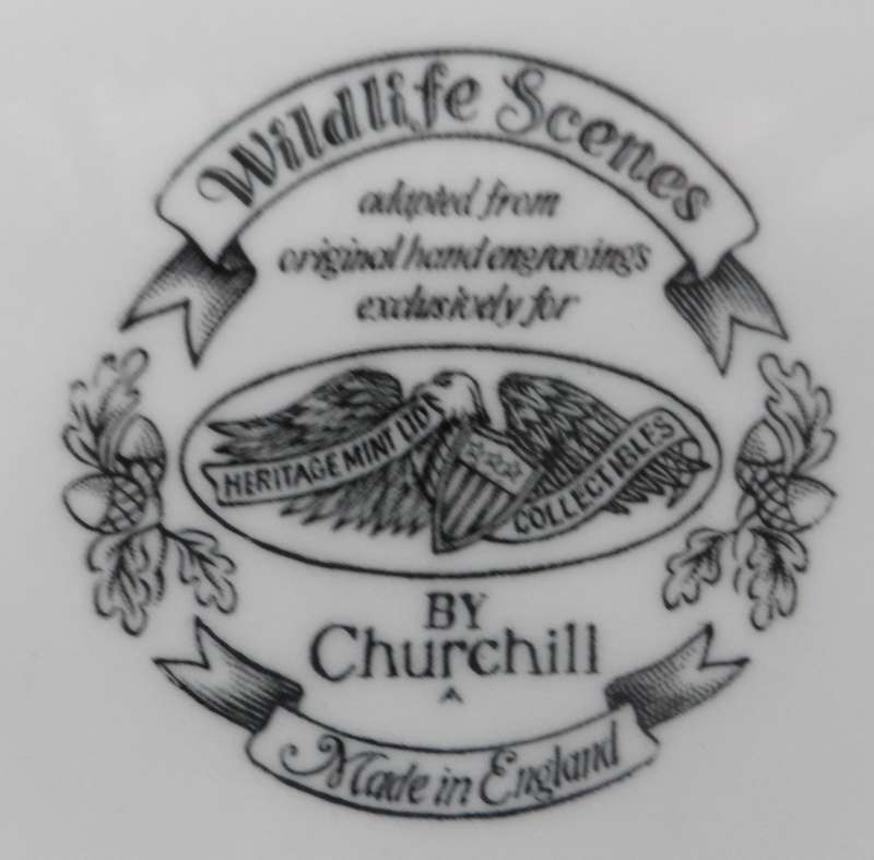 CHURCHILL WILDLIFE SERIES ,CABINET / DISPLAY PLATE  ' ANUS PLATYRHNCHOS ' HERITAGE MINT COLLECTIBLE