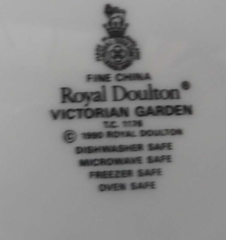 ROYAL DOULTON  DEEP WELLED DINNER PLATES  '  VICTORIAN GARDENS   ' Design TC1176 REPLACEMENT ITEMS