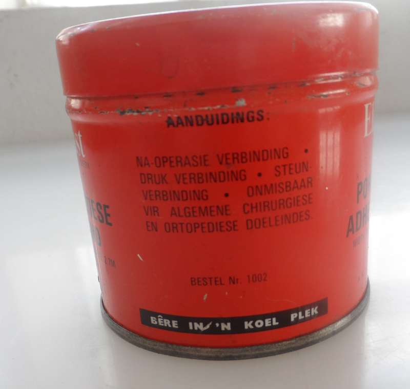 VINTAGE  ELASTOPLAST STORAGE TIN