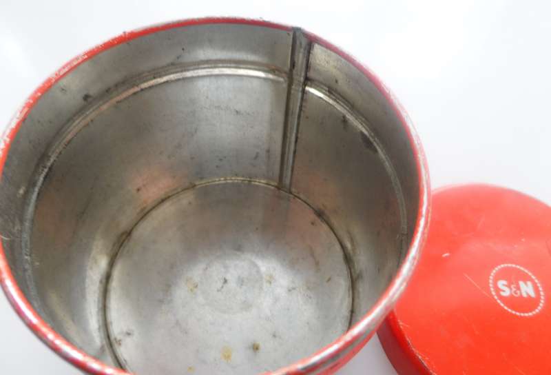 VINTAGE  ELASTOPLAST STORAGE TIN
