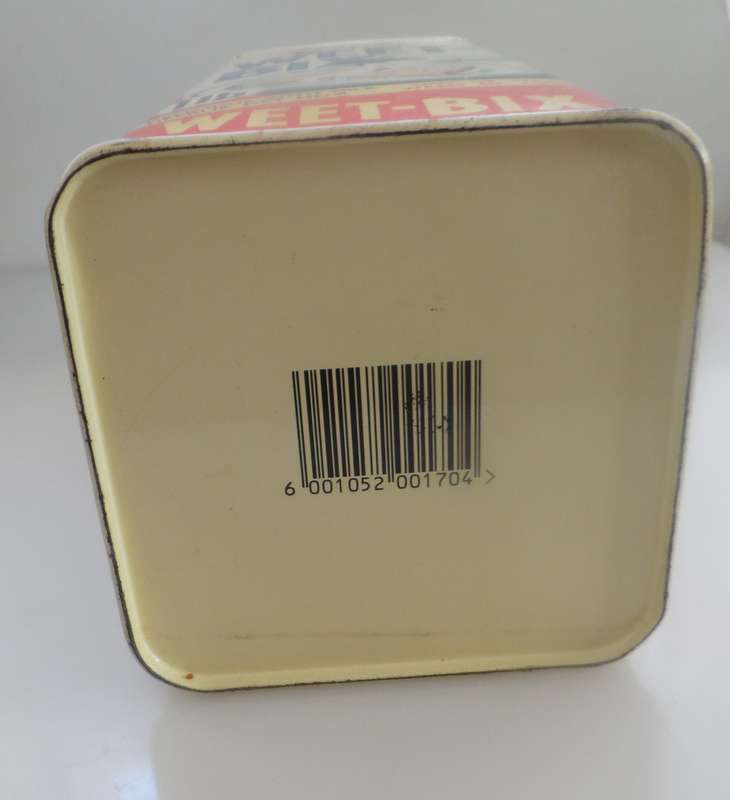 VINTAGE COLLECTIBLE BOKOMO, WEET-BIX ,  LIDDED STORAGE TIN