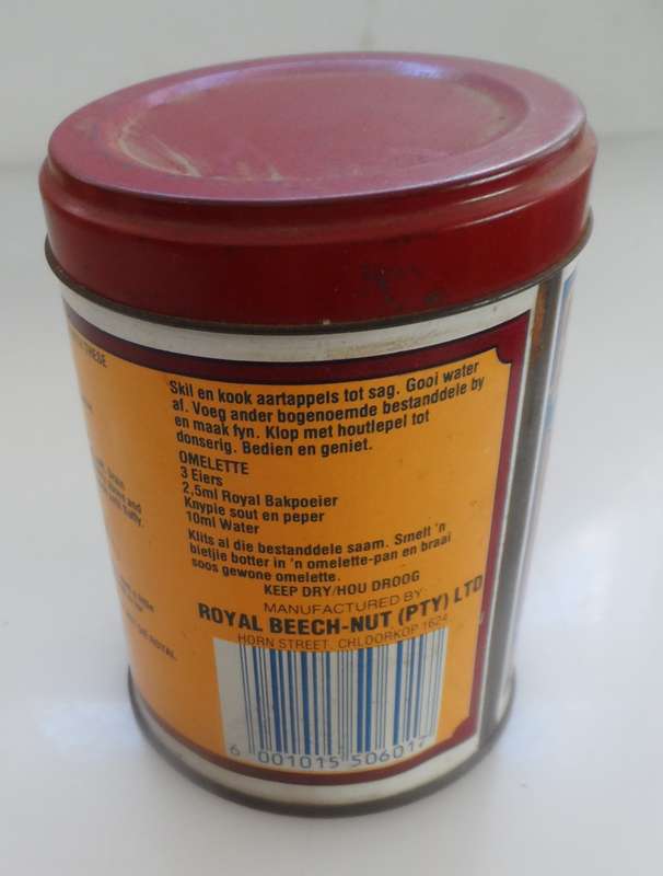 VINTAGE COLLECTIBLE ROYAL-BEECHNUT, ROYAL BAKING POWDER  STORAGE TIN.