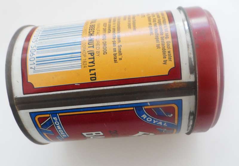 VINTAGE COLLECTIBLE ROYAL-BEECHNUT, ROYAL BAKING POWDER  STORAGE TIN.