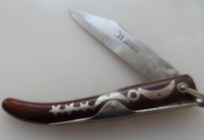 OKAPI RATCHET-LOCK CLASP / SLIPJOINT KNIFE , STAR & MOON , MADE IN GERMANY , AUTHENTIC VINTAGE since